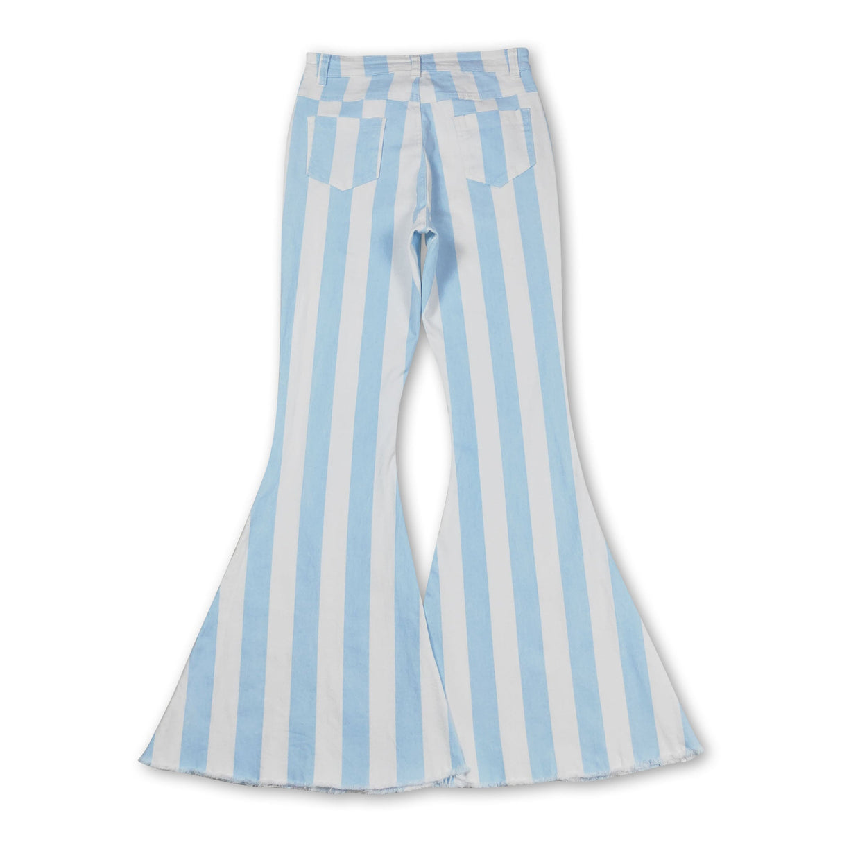 Light blue stripe women denim pants adult jeans