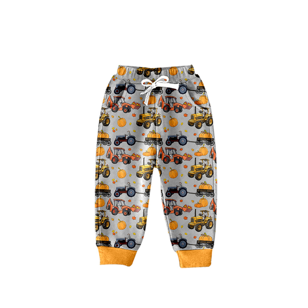 Pumpkin constructions kids boys fall pants