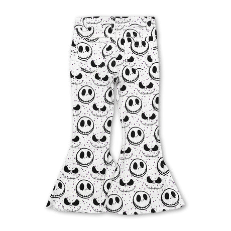 White skull kids girls Halloween jeans