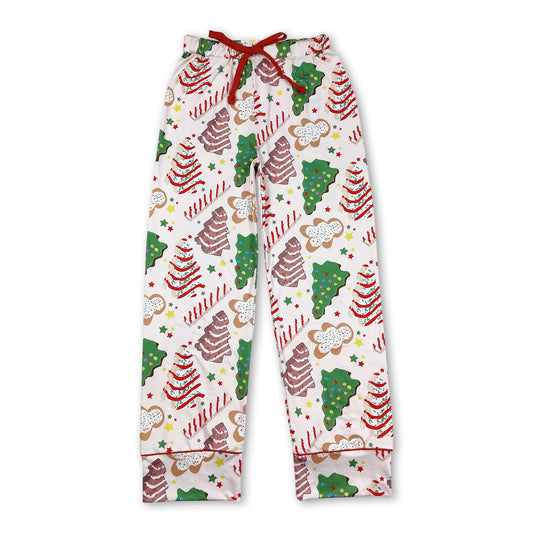 Christmas cake gingerbread adult pants sleepwear bottom