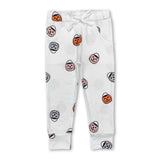 Pumpkin basket print kids boys Halloween pants