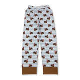Brown turkey adult women Thanksgiving sleepwear bottom