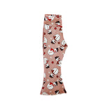 Snowman kids girls Christmas bell bottom pants