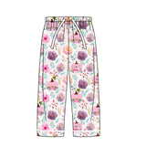 Pumpkin floral adult women fall sleepwear bottom