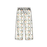 Green bow pumpkin adult women fall sleepwear bottom