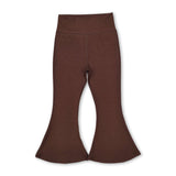Brown active wear kids girls yoga pants