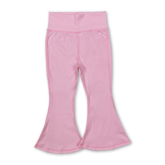 Pink active wear kids girls yoga pants