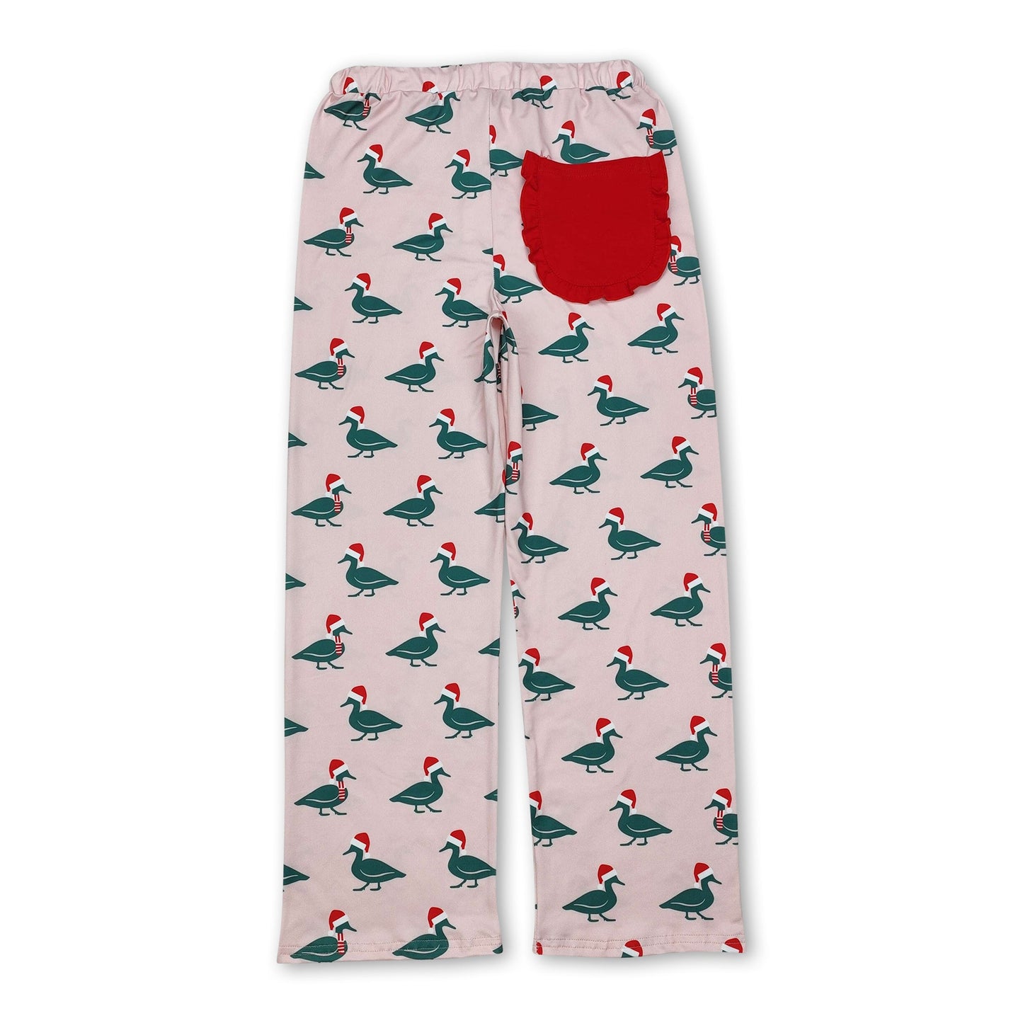 Pink duck Christmas adult women sleepwear bottom pants