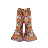 Floral baby girls bell bottom pants