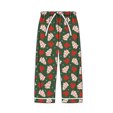 Christmas tree cakes bow adult women sleepwear bottom pants
