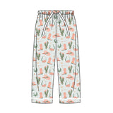 Boots cactus hat adult women western sleepwear bottom pants