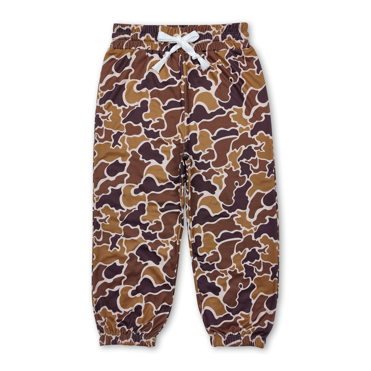 Brown camo pockets baby boys hunting pants