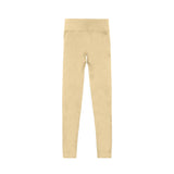 Beige high waist baby girls yoga leggings