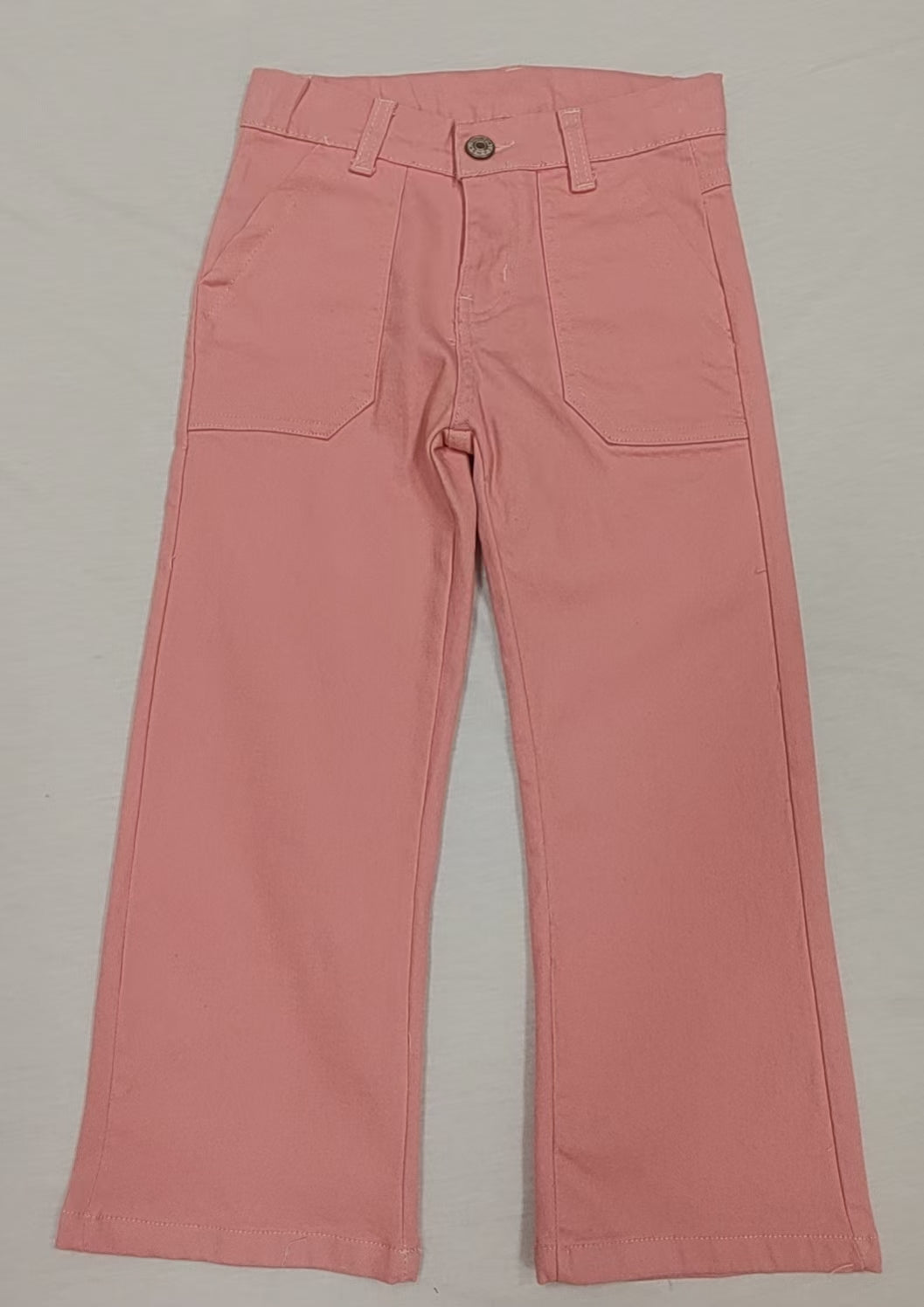 Peach pockets denim pants kids girls jeans
