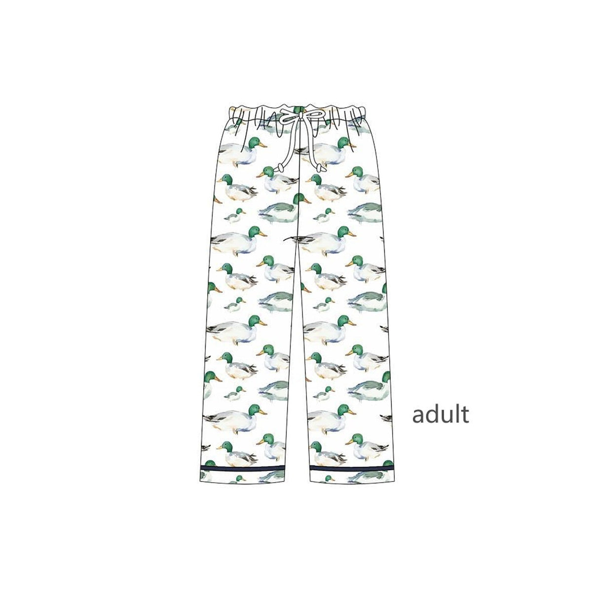 Duck adult sleepwear bottoms pants