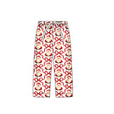 Red bow santa sleepwear bottoms adult women Christmas pants