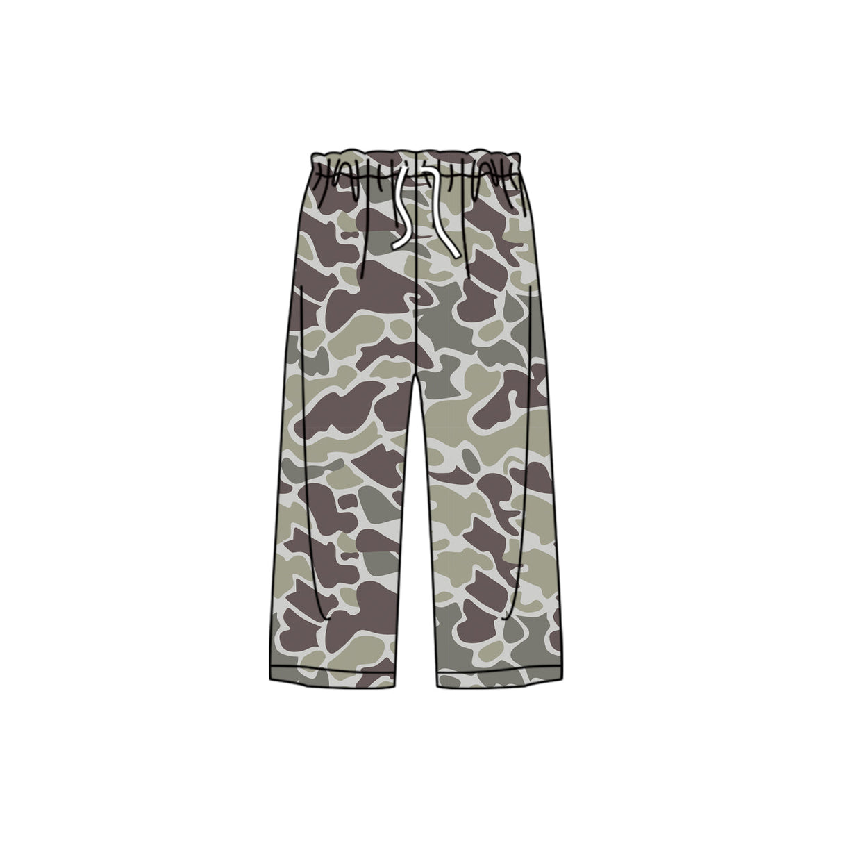 Old school camo adult men sleepwear pants