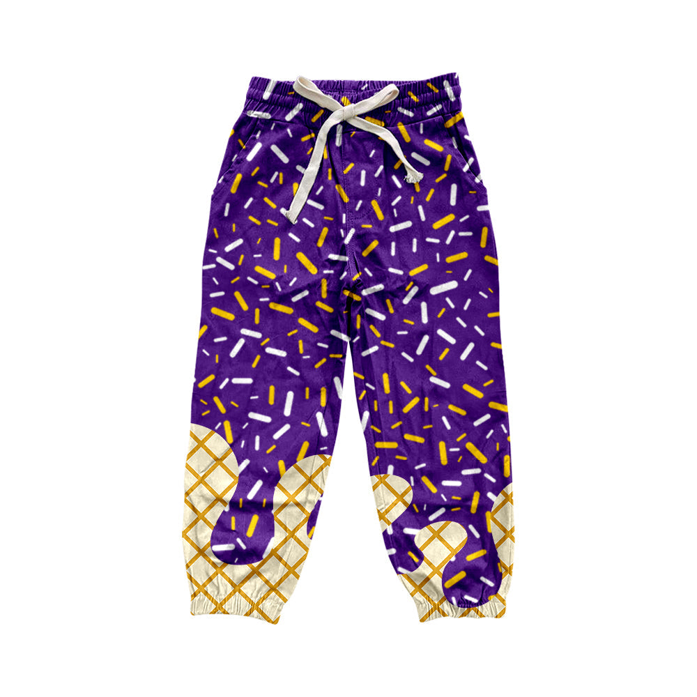 Purple ice cream sprinkle adult women pants