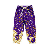 Purple ice cream sprinkle adult women pants