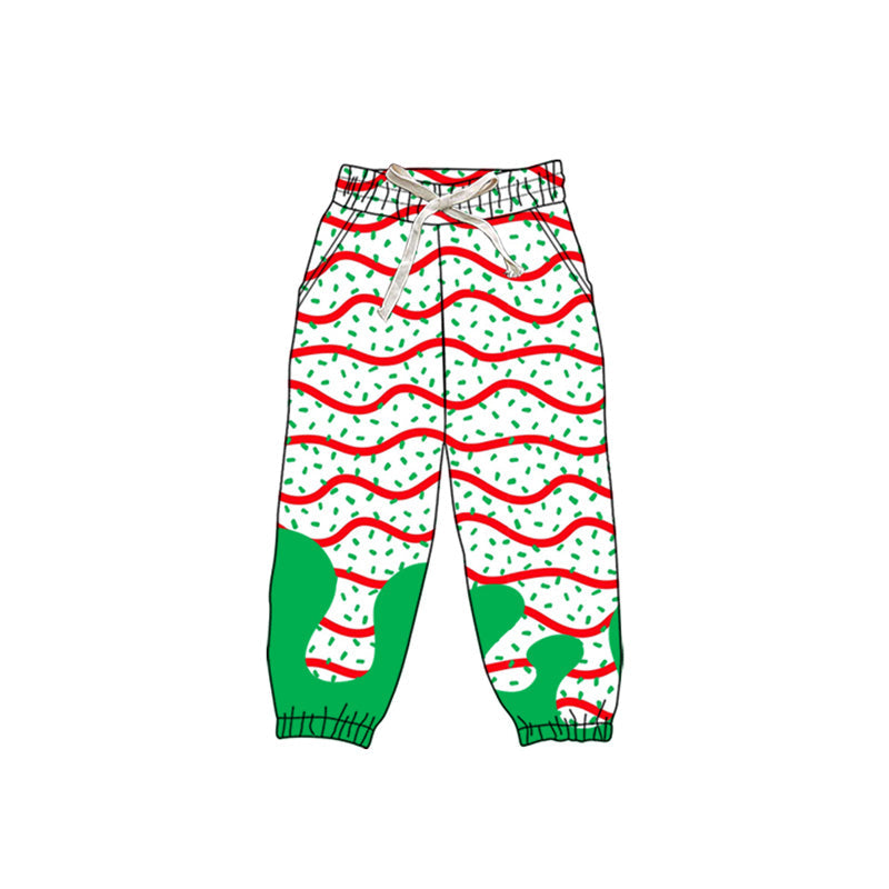 Christmas tree cake ice cream sprinkle adult women pants