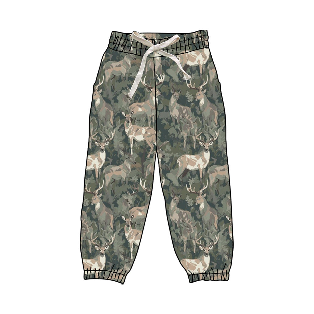 Deer camo hunting adult women elastic waist pants