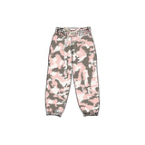 Pink camo baby kids elastic waist pants