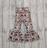 green camo kids girls yoga pants