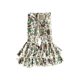 camo deer hunting kids girls yoga pants