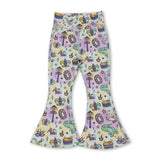 Crocodile pelican kids girls Mardi Gras yoga pants