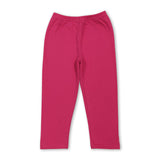 Hot pink cotton kids girls leggings