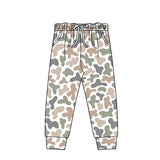 White khaki camo pockets kids boys pants