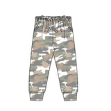 White camo pockets baby kids pants