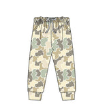 Beige camo pockets kids boys pants