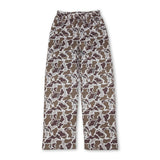 Elastic waist pockets camo adult women pants