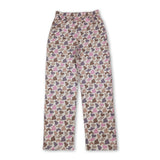 Pink brown camo elastic waist adult women pants