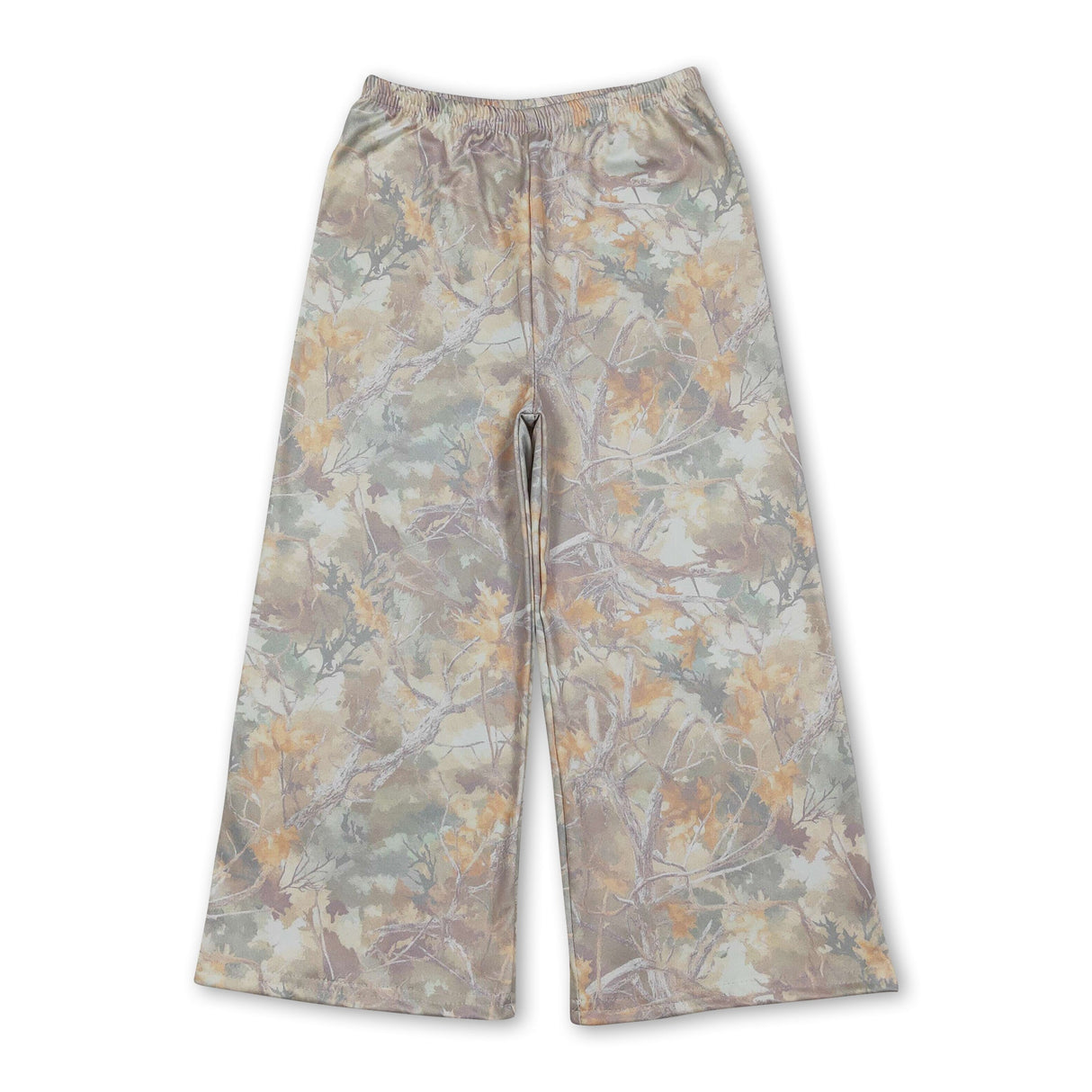 Camo leaves kids girls pants