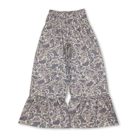 Khaki camo patchwork adult women pants