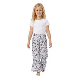 Grey camo patchwork kids girls fall pants