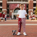 A plaid patchwork kids boys team pants