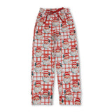 Plaid santa adult women Christmas pajamas pants