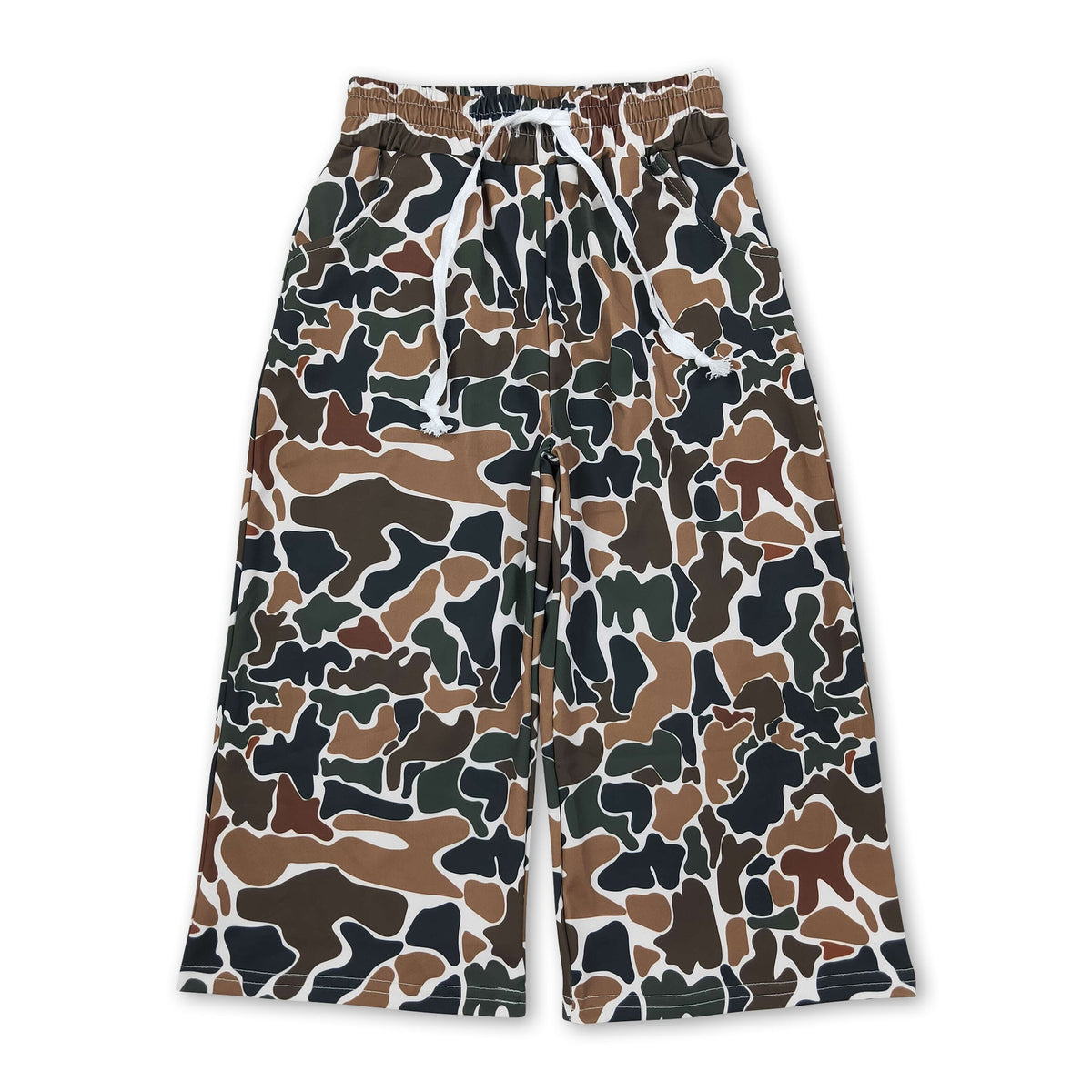 Brown camo hunting kids girls active wear pants