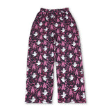 Leopard pink ghost bat adult women Halloween pants