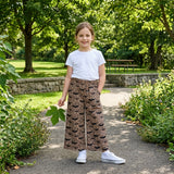 Leopard bat kids girls Halloween pants