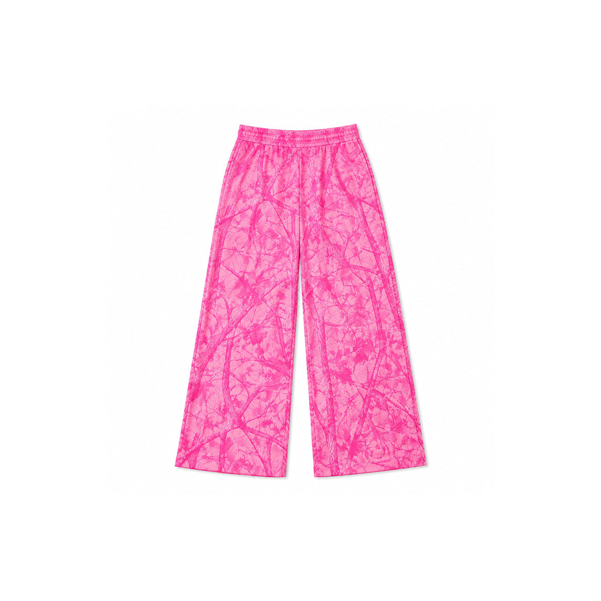 Pink leaves camo kids girls fall pants