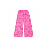 Pink leaves camo kids girls fall pants