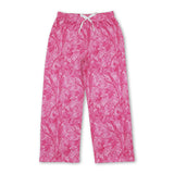 Pink leaves camo adult women fall pants