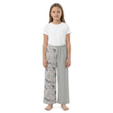 Camo grey patchwork kids girls fall pants