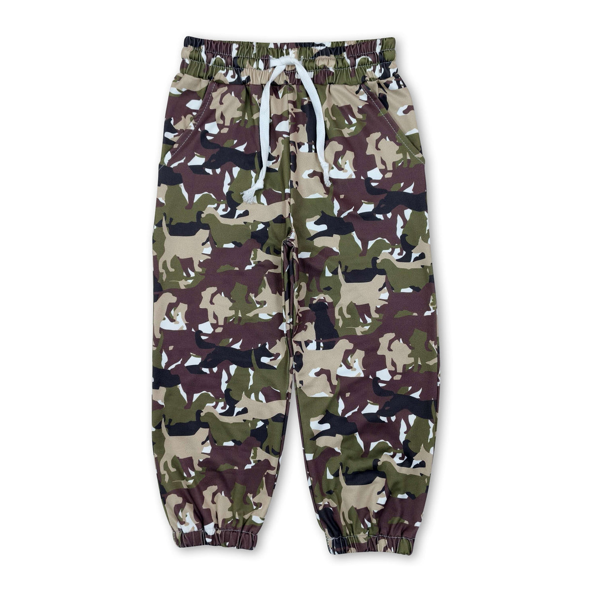 Dog green camo hunting boys fall pants