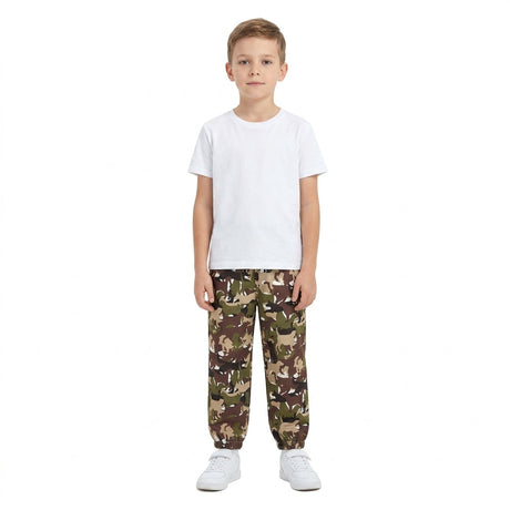 Dog green camo hunting boys fall pants