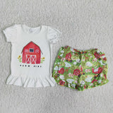Farm girl cute baby kids clothes